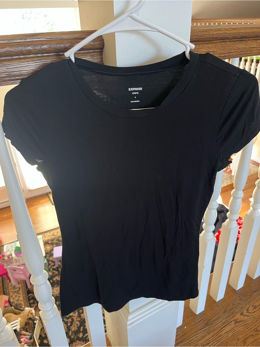 Express Black Short Sleeve Crew Tee